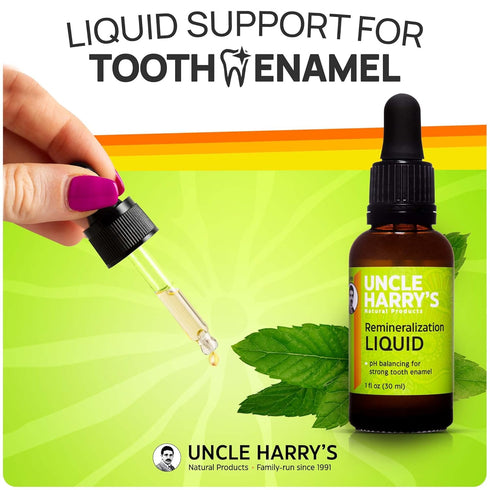 Uncle Harry's Natural Remineralization Liquid for Tooth Enamel - Fluoride-Free, Freshens Breath & Strengthens Teeth (2
