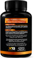 Palmitoylethanolamide 600mg + Turmeric Curcumin Complex 1000mg, Micronized Pea Supplement for Men and Women, 120 Veggie