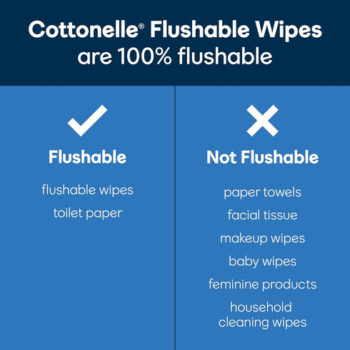 Cottonelle Fresh Care Flushable Wet Wipes, Adult Wet Wipes, 252 Wipes Refill Pack