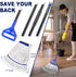 Loop-End String Mop Heavy Duty Commercial Mops with 2 Extra Replacement Heads, 59 Inch Cotton Wet Mop