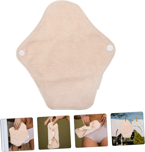 STAHAD 180mm 4pcs Reusable Cotton Sanitary Napkin Pads Washable Menstrual Pads Reusable Nursing Sanitary Cushions