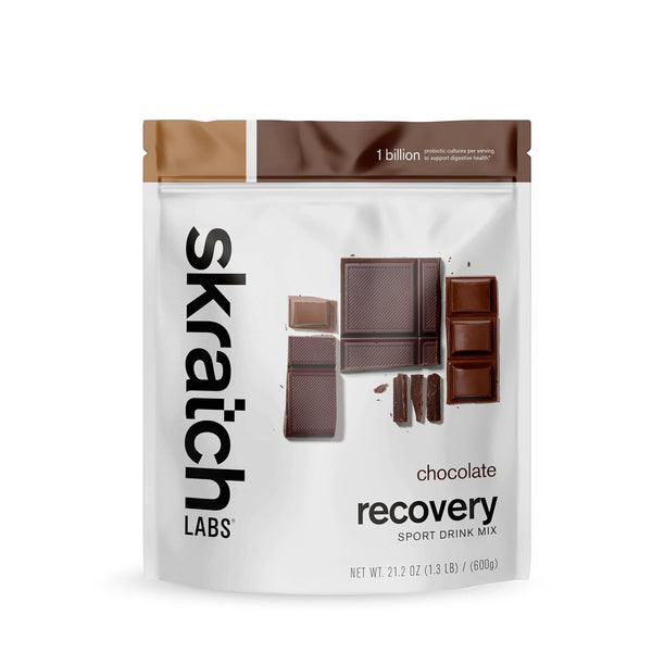 Skratch Labs Post Workout Recovery Drink Mix with Chocolate, 21.2 oz, 12 Servings, Gluten Free, Kosher, Vegetarian