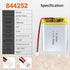 3.7V 1800mAh 844252 Lipo Battery Pack, Rechargeable Lithium Polymer Ion Battery with JST Connector