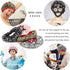 TCOTBE 4 Pieces Shower Cap for Women, Reusable Elastic Bath Caps with Double Waterproof Layers