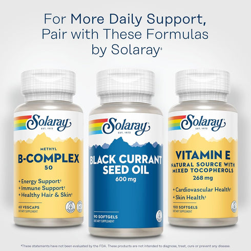 Black Currant Seed Oil 600 mg, SOLARAY, Skin Health Support, 90 Serv, 90 Softgels
