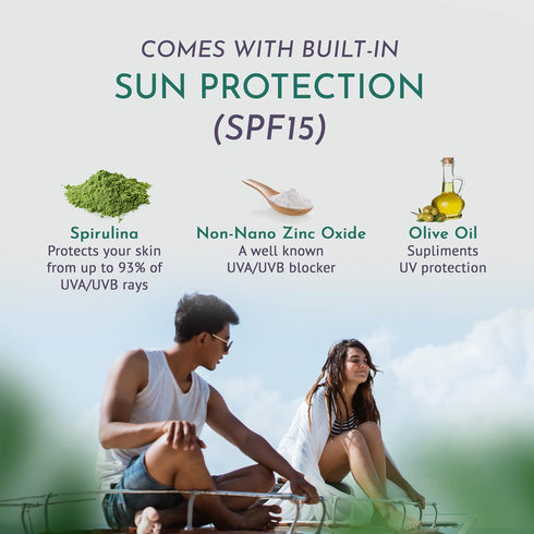 Plant-based Daily Organic Moisturizer for Women & Men, Ayurvedic Vegan Face and Body Lotion, pH-Balanced Non-Greasy