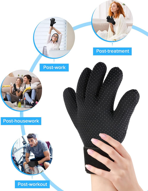 Full Finger Arthritis Ice Glove, Touch Screen Hand Ice Pack for Carpal Tunnel, Cold & Heat Therapy Pack of ONE