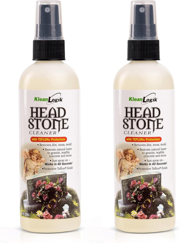 KleanLogik Headstone Cleaner For Graves & Memorials, Tombstone Cleaner Solution Removes Dirt &