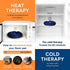 SunnyBay Microwave Heating Pad, Microwavable Heated Neck Pillow for Moist Hot Therapy, Navy Blue, 12"X12"X2", 2.5 lbs