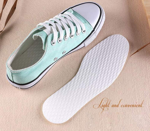 10 Pairs White Disposable Breathable Slim Barefoot Insoles, Natural Sweat Treatment Shoe Insert Pads for Women