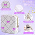 Teircno Period Bag for Women - Cute Corduroy Sanitary Napkin Storage Bag with Bow Design | Period Pouch for Daily Use