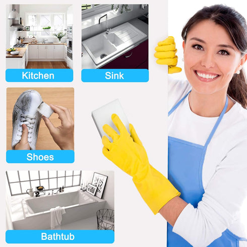 100 Pack Magic Sponge Eraser - Premium Melamine Foam for Multi-Functional Household Cleaning, No Scratch Pads