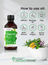 Horbaeach Peppermint Oil, 2 fl oz, Pure Essential Spray for Massage, Bath & Diffusers