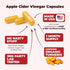 Organic Apple Cider Vinegar Capsules with Turmeric and Ginger for Joint Health, 60 Vegan ACV Supplements