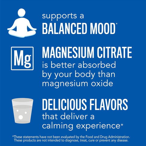 Natural Vitality Calm - Magnesium Citrate Supplement, Anti-Stress Drink Mix Powder, Gluten Free, Vegan, Orange (8 oz)