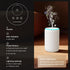 Parquix 7 2 20mL Portable Waterless Essential Oil Diffuser Starter Kit with Lights for Home Car and Office, Compact