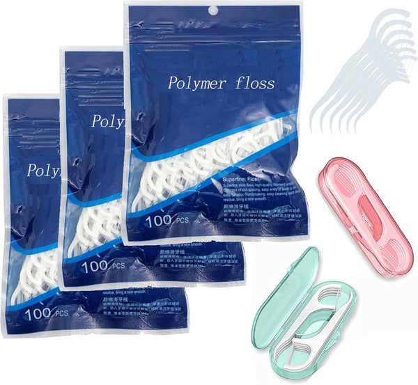 320pcs Dental Floss Picks, Superfine Floss Stick, No Break & No Shred Floss, Eco-Friendly Toothpicks