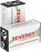 Tenergy Centura 9V NiMH Rechargeable Batteries, 200mAh Low Self-Discharge Square Battery for Smoke Alarm (2 Pack)