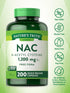 Nature's Truth NAC Supplement, 1200mg, 200 Capsules - Free Form Amino Acid, Non-GMO & Gluten Free