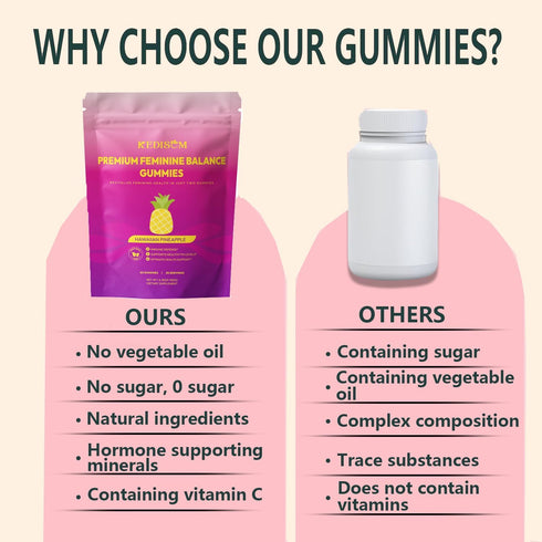 Gummies Immune 60 Gummies 30 Premium Feminine Balance - for Womens Health & Wellness - Support - Vegan, Gluten-Free