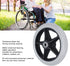 6 Inch Aramox Solid Wheel Replacement for Rollator Walker Wheelchair Medical Mobility Equipment with PU Material
