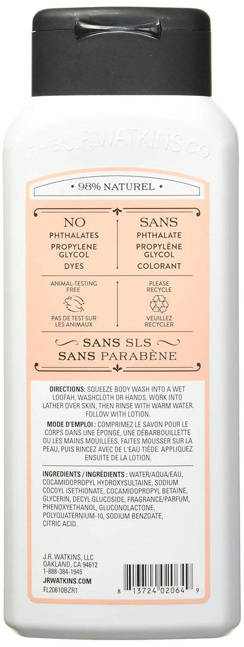 J R Watkins Body Wash, Grapefruit, 18 fl oz