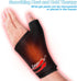 2-Pack Reusable Thumb & Wrist Gel Wraps for Hot/Cold Therapy, Pain Relief for Carpal Tunnel, Arthritis, Tendonitis &