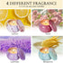 Set 4 Pack 120H 17.6 Oz Scented Candles Gift for Women with Sayings, Aromatherapy Candles with Four Scents, Birthday