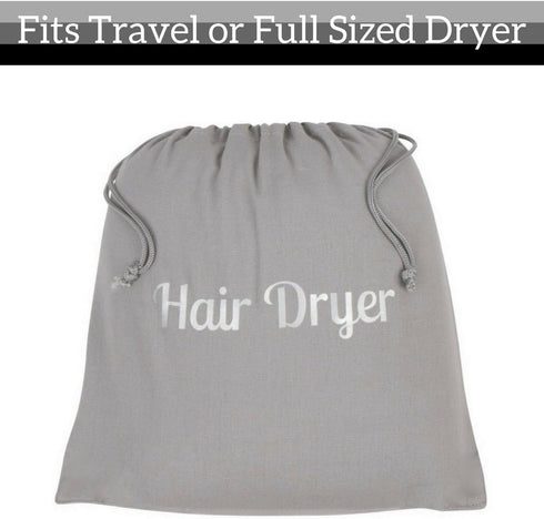 Hair Dryer Bags by Radiant Complex - Perfect for Travel, Safe Storage for Hair Dryer, Curling Iron, 12.25" x 13.25"