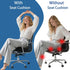 Triforde Tailbone Ergonomic Memory Foam Seat Cushion - Relieves Sciatica, & Back Pain | for Office Chair & Wheelchair |