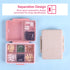 Teikou 9-Grid Pill Organizer,Portable Pill Box,Large Capacity Compartments,Travel Pill Container,Medicine