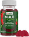 YumVs Teen Multivitamin Gummies, Raspberry Flavor, 60 Count, Hair Skin Nails Support