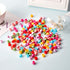 WILLBOND 300 Mini Hair Claw Clips for Girls, Rainbow Tiny Plastic Jaw Clips for Braids and Women