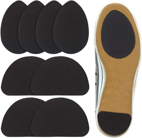 Non-Slip Shoe Pads (4 Pairs) - High Heels Anti-Slip Shoe Grips, Adhesive Sole Protectors