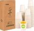 SHAUMN 3 oz Compostable Disposable Bathroom Mouthwash&Rinse Cups,100pcs Small Snack Cups for Kids,Mini
