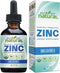 Organic Liquid Zinc Drops Supplement with Zinc Picolinate and Bisglycinate 4 fl, USDA Organic, Vegan