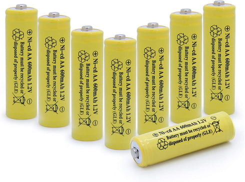 QBLPOWER ni-cd aa 600mah 1.2v Rechargeable Battery for Solar 2A Solar Batteries for