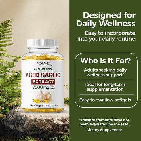 RTQSU 7500mg (1) Aged Garlic Extract - Odorless