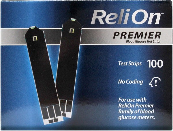 Premier Blood Glucose Test Strips, 100 Ct