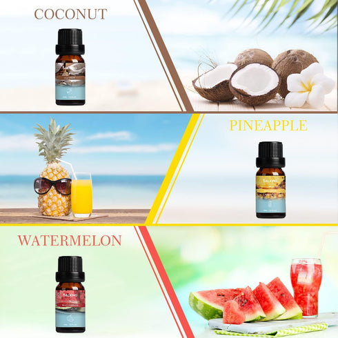 SALKING Summer Fragrance Oils Set, Premium Essential Oils Gift Set for Diffuser and Candle Making