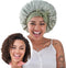 Silk Satin Bonnet for Sleeping Hair: Women Night Wrap Cap for Straight Wavy Curly Coily Kinky Natural Hair by Tie Band