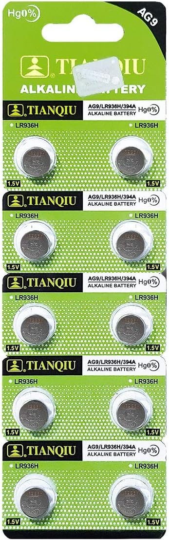 Tianqiu 10PCS Ag9 Lr936 394 Sr936Sw Alkaline Battery
