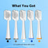 Replacement Brush Heads for Waterpik Sonic Fusion 2.0 Flossing Toothbrush, Compact, 5 Count, White, Hard Bristles