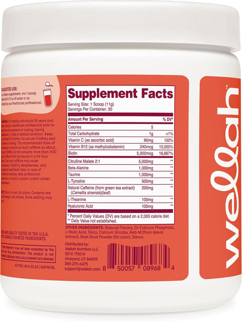 Get-Going Pre-Workout Drink Mix, Fruit Punch Flavored, 30 Servings