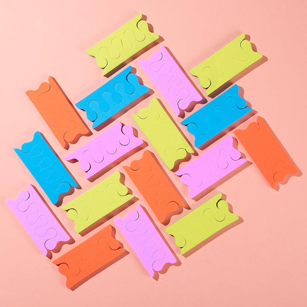 NOVAL Toe Separator Pedicure Foam Separators, 200 PCS (100 Pairs) for Nail Polish, Women & Girls