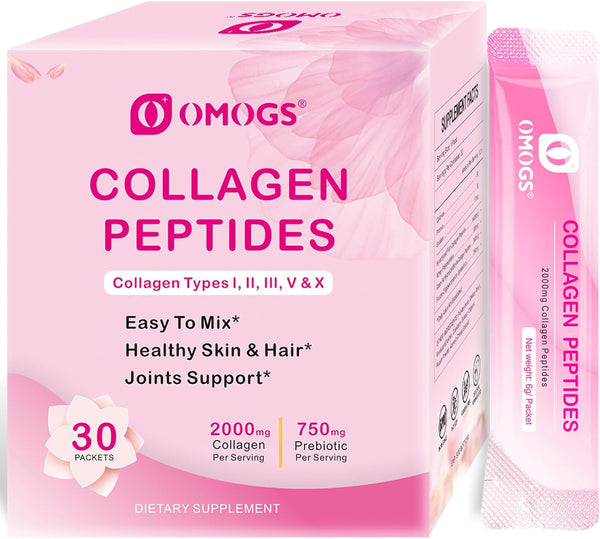 Collagen Peptides Powder | Naturally-Sourced Hydrolyzed Collagen Powder | Hair, Skin, Nail, and Joint Support | Type I,