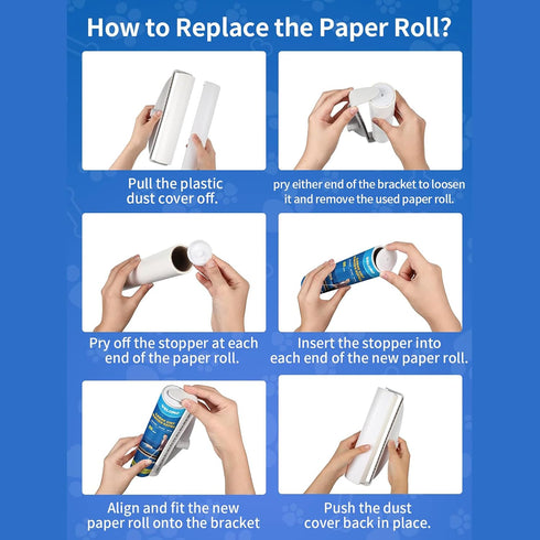 Lint Roller Refills - DELOMO Large Lint Roller Refill (6 Packs 540 Sheets) for Pet Hair, Cleaning Carpets and Clothing