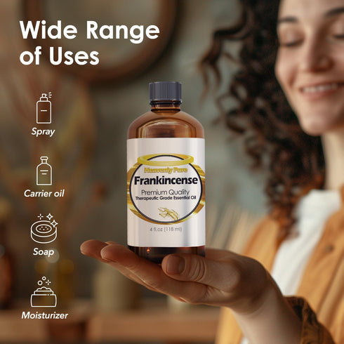 Frankincense Essential Oil - Pure & Natural Therapeutic Grade Essential Oil - Huge 4 OZ Bulk Size
