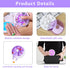 INVODA Weekly Pill Organizer, 7 Day Pill Dispenser with 3 Times Compartments, Push Button Rotate, Purple