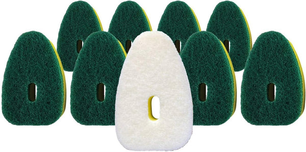 Scrub Daddy Dish Daddy Heavy Duty Refill, 10 Pack Sponge Replacement Head for Dishwashing and Kitchen Cleaning